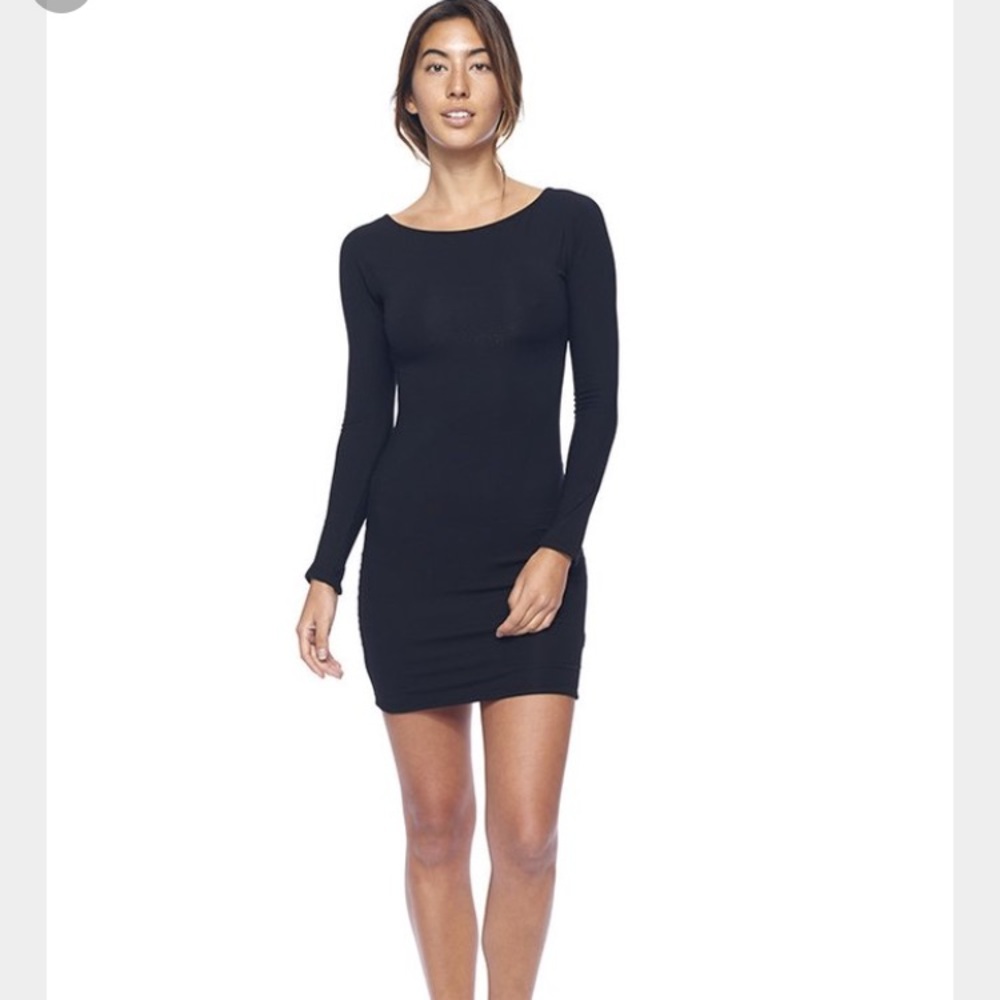 Indah Ritual Basket Weave Mini Dress Black Small