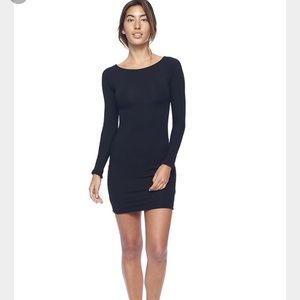 Indah Ritual Basket Weave Mini Dress Black Small