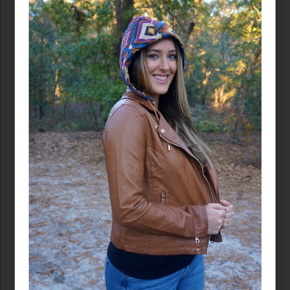 Faux leather jacket - Picture 1 of 3