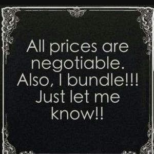 All Reasonable offers accepted, I also bundle!