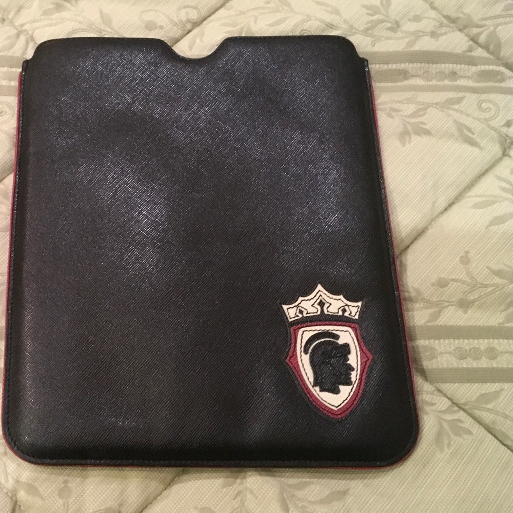Prada Black Saffiano iPad Tablet Cover Case Sleeve