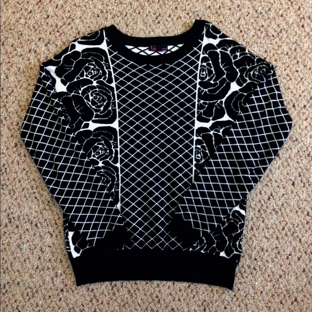 Unique Black and White Sweater