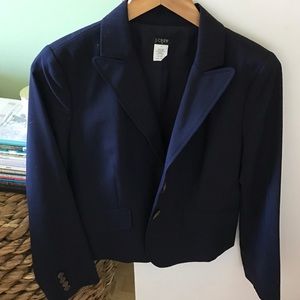 Jcrew navy pin stripe blazer