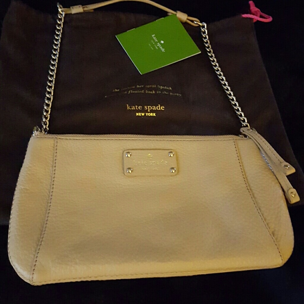 Kate Spade small shoulder bag.Nude Leather.Nwot