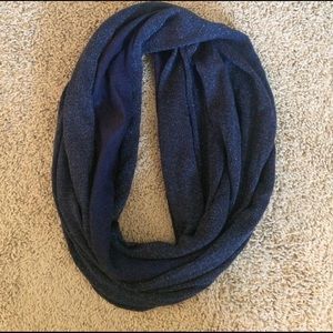 navy blue sparkly infinity scarf