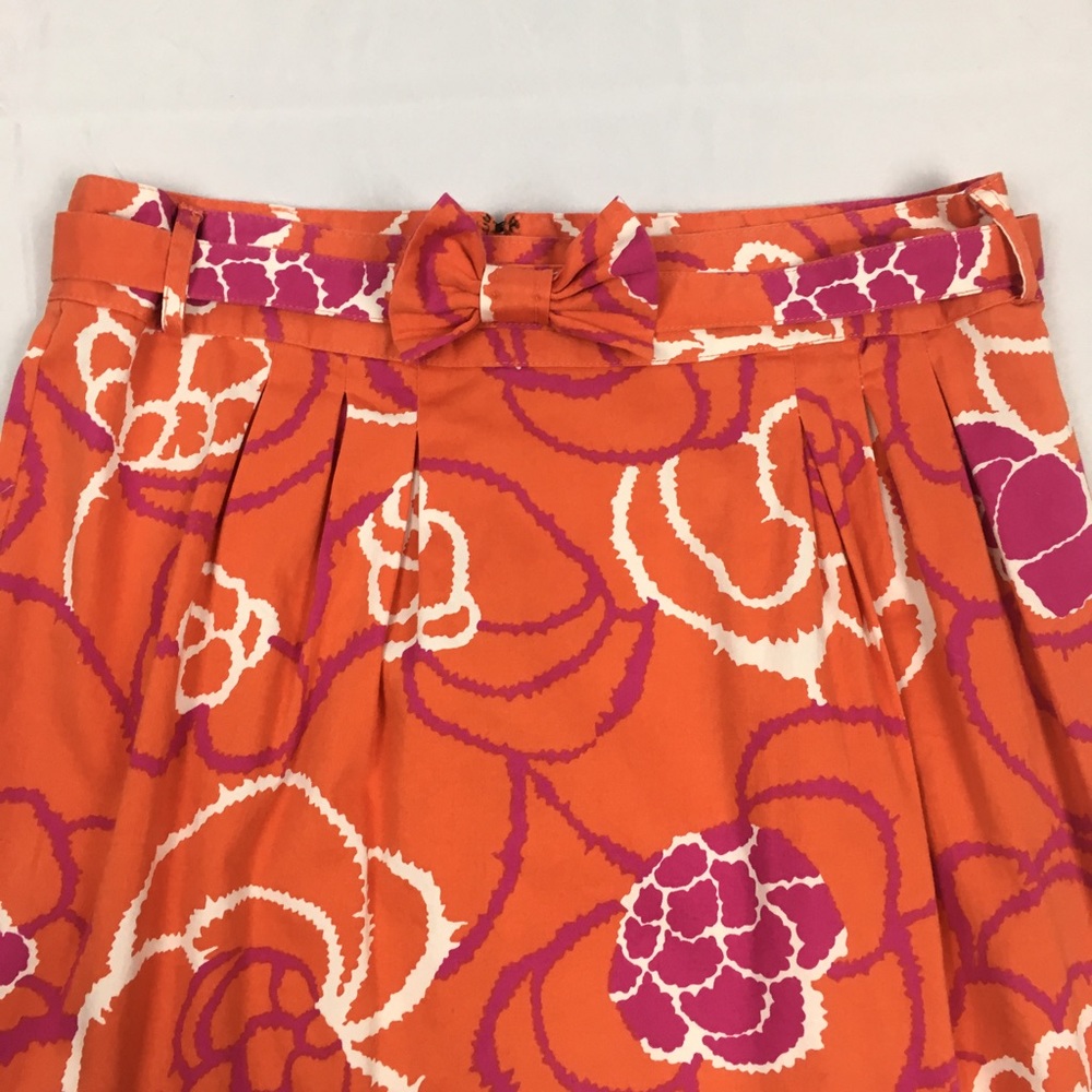 🎉sale🎉Anthropologie Tulle Floral Skirt with Belt - Picture 2 of 7