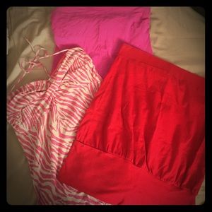 Lot 3 Medium Tub tops/ halter express/ VS