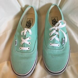 Mint green vans