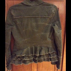 Free People army green jacket