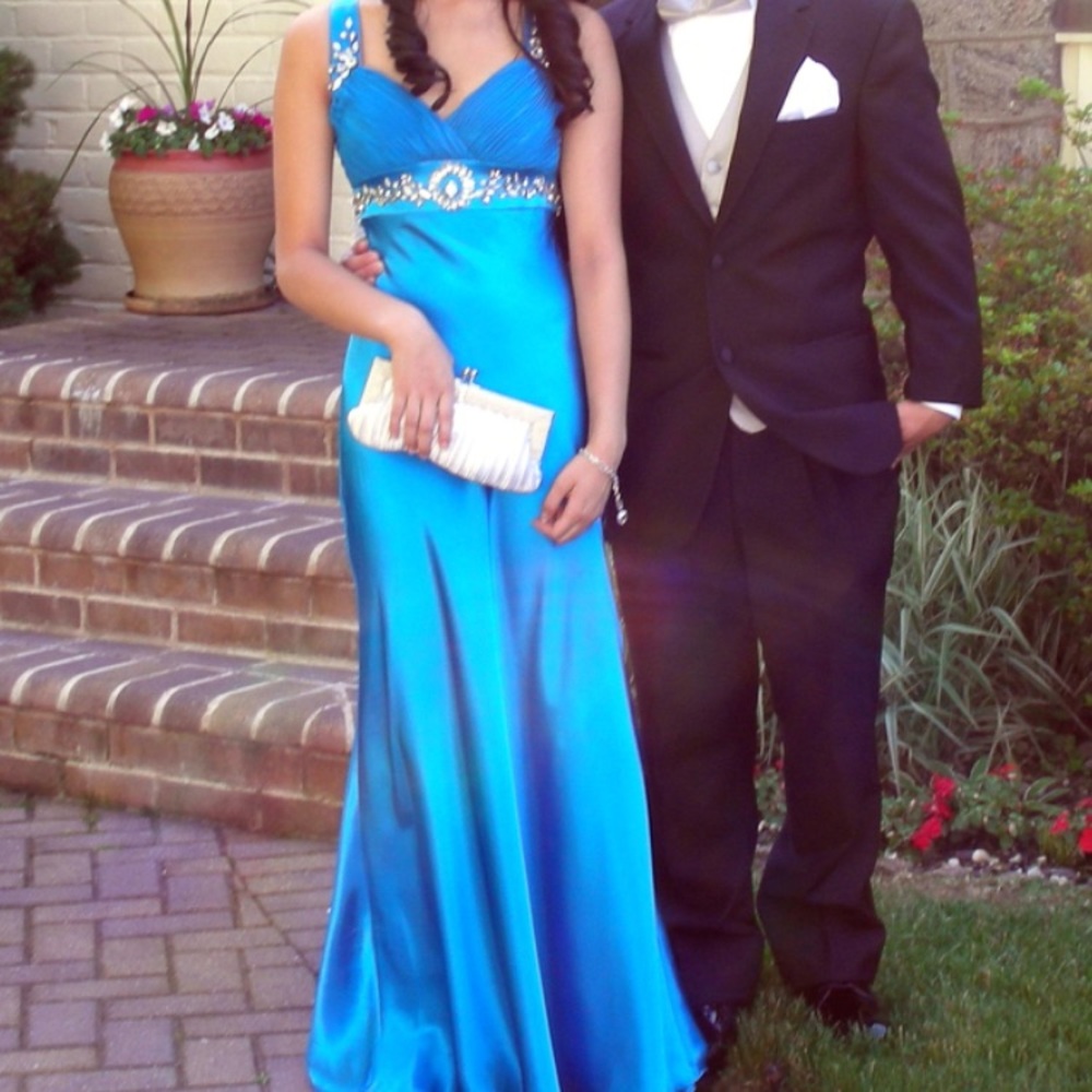 Cache Formal Dress Full Length Blue Size 2