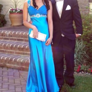 Cache Formal Dress Full Length Blue Size 2