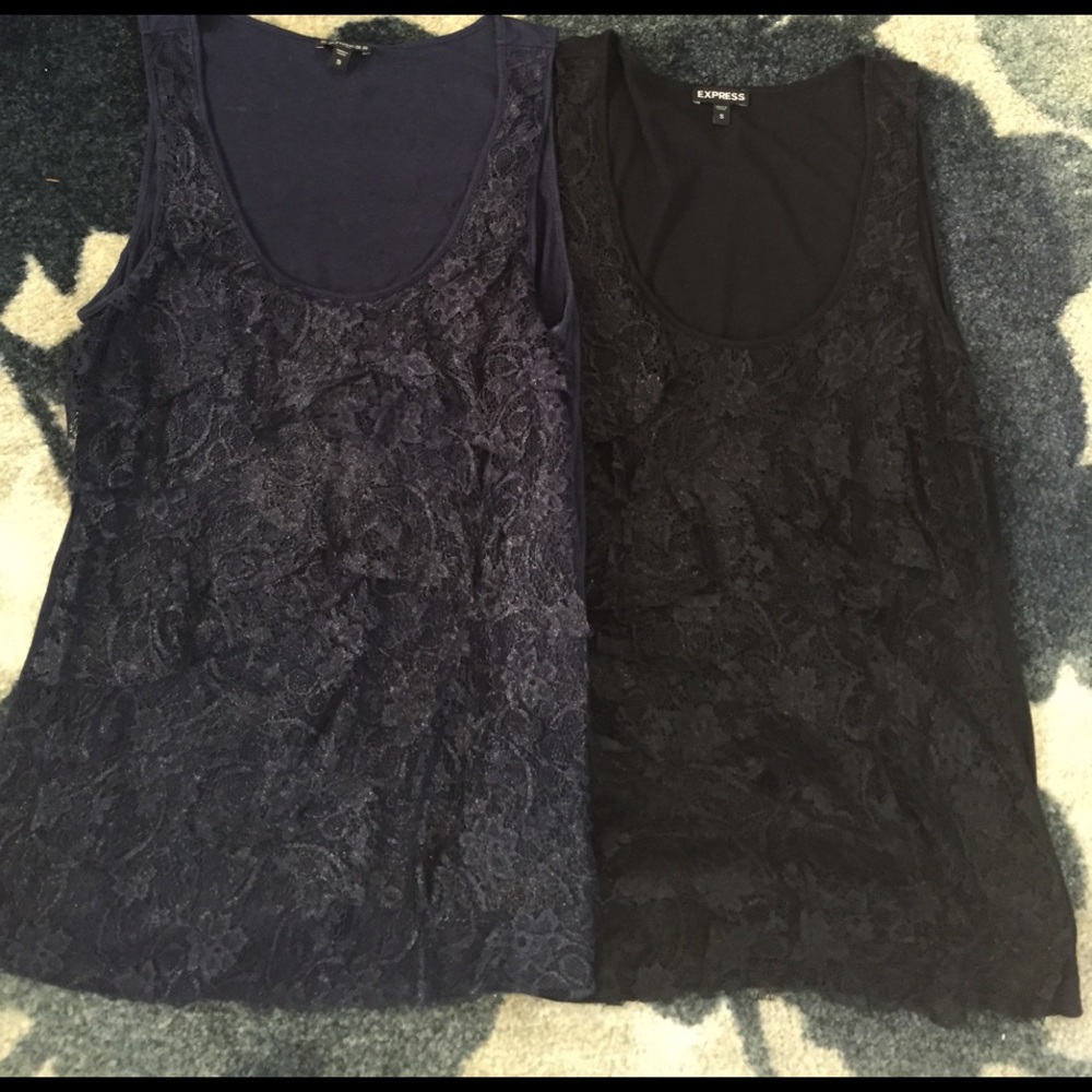 ☀️ 2 Express lace tank tops