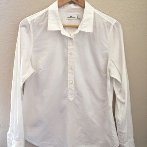 A size 12 (can fit a 10 as well) button down