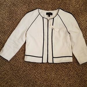 NWT J. Crew Linen Jacket Sz P0