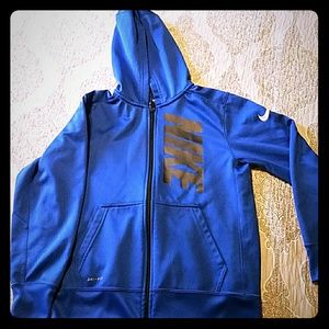 Nike zip up hoodie dri fit