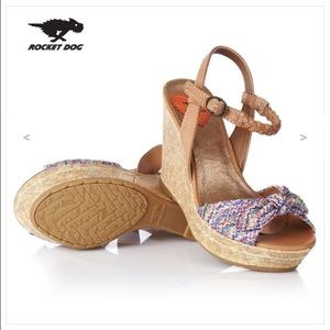 Rocket Dog Colorful Woven Wedges