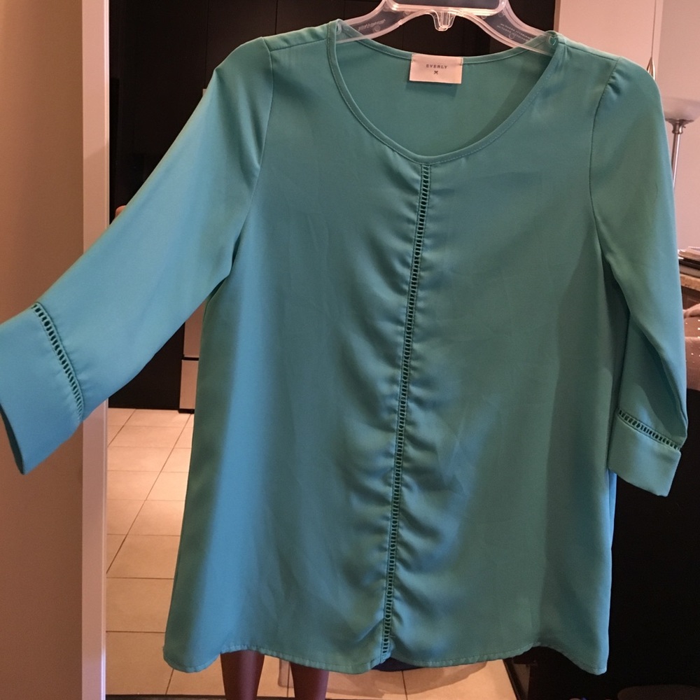 Teal blouse