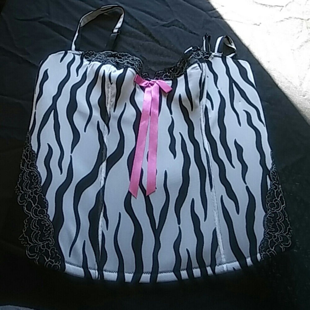 Zebra Print Corsette! Never Worn
