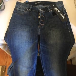 Express High Rise Cropped Legging Jeans