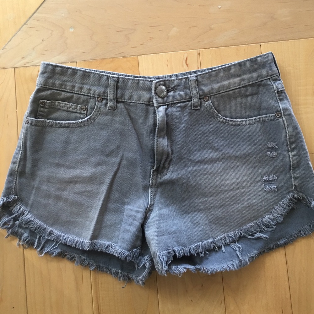 Free People frayed edge shorts 27