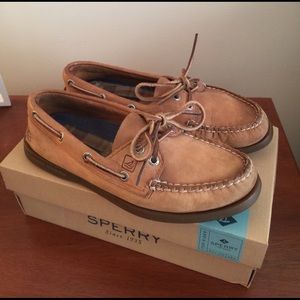 Sperry Top-Slider women's leather boat shoe's