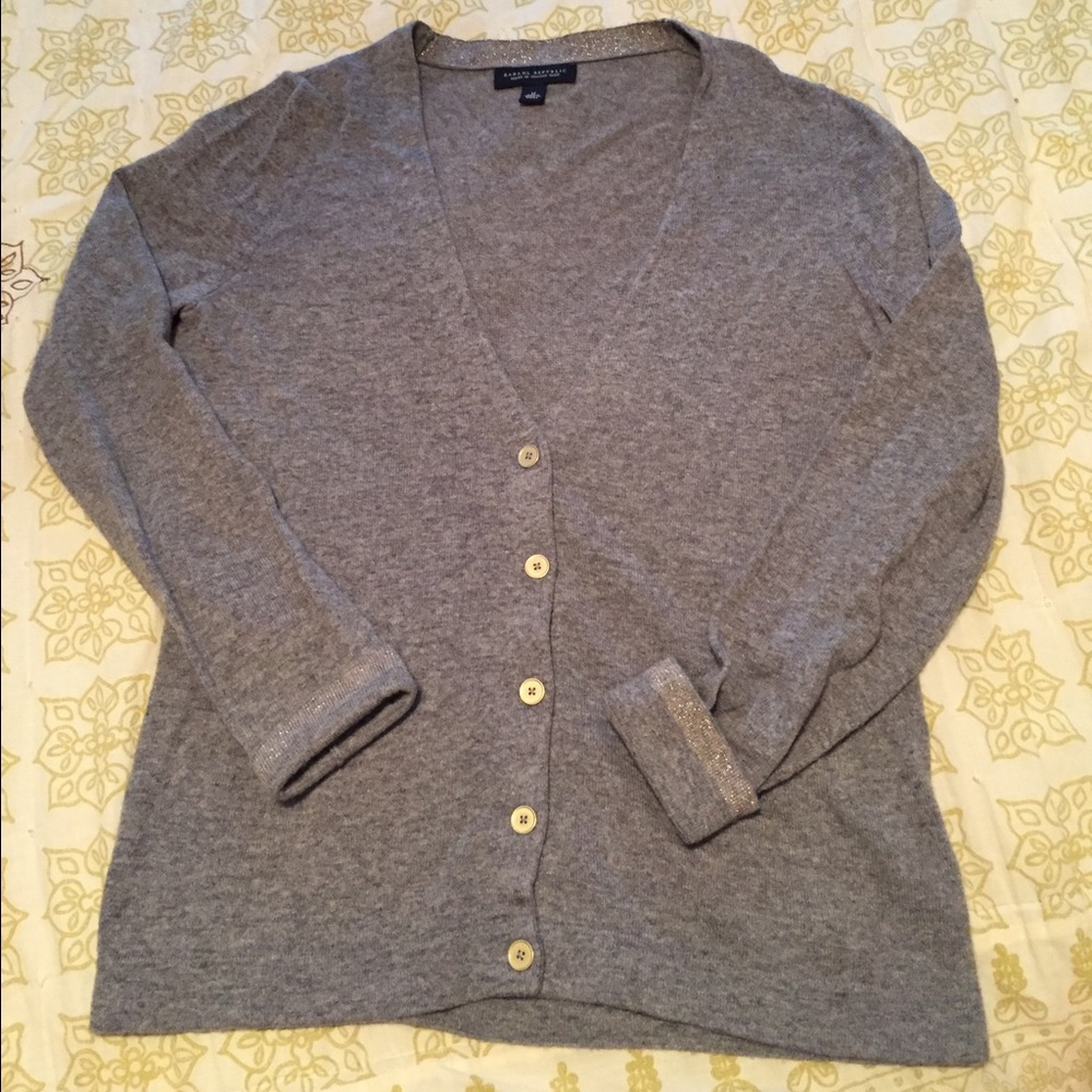 Banana Republic Gray Cardigan