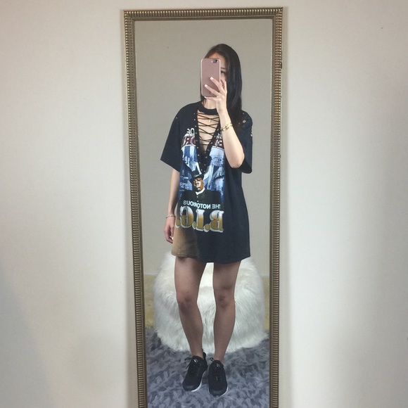 Custom Made Lace Up Tee - Picture 3 of 3