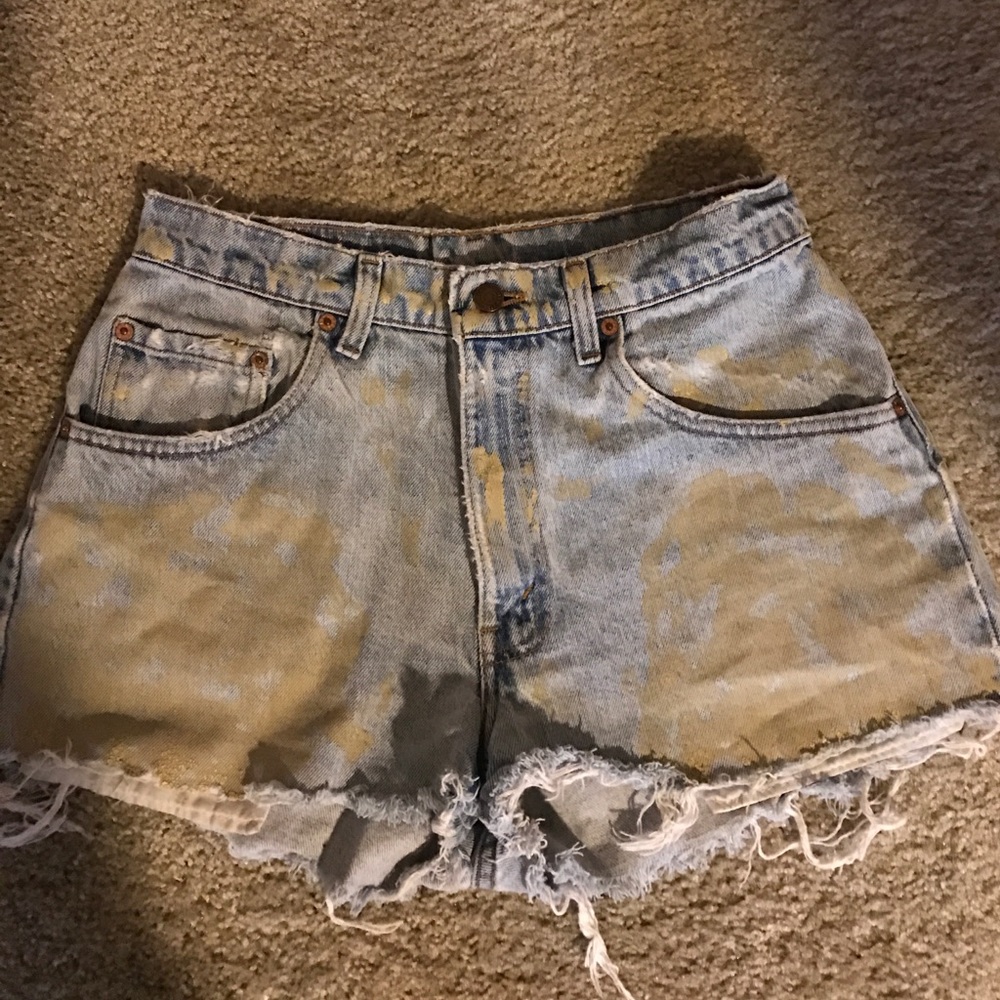 Urban Outfitters Levi distressed shorts.