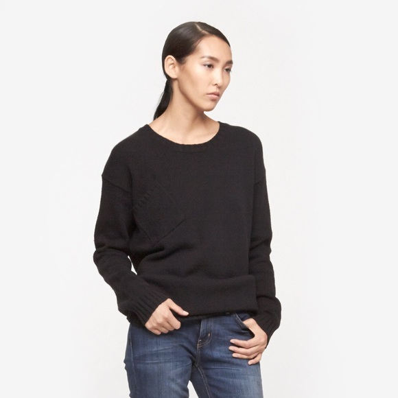One Teaspoon black sweater with pocket - Picture 4 of 4