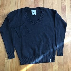 One Teaspoon black sweater with pocket