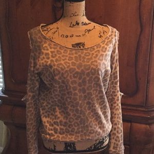Venus brand leopard print sweat shirt