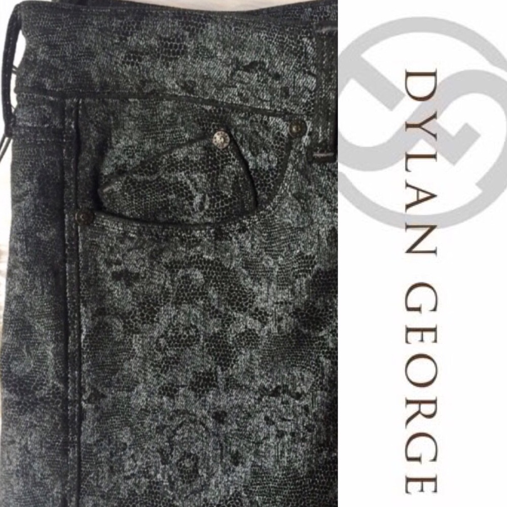Dylan George Lace Print Skinny Jeans
