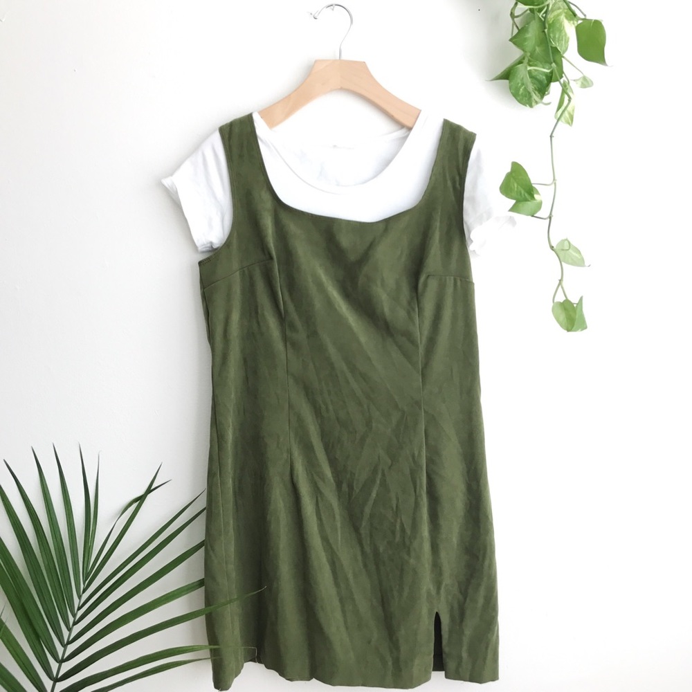 vintage green slip dress