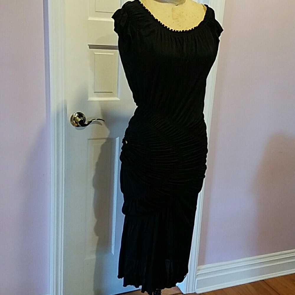 Jean Paul Gaultier black cocktail dress sz 42/8