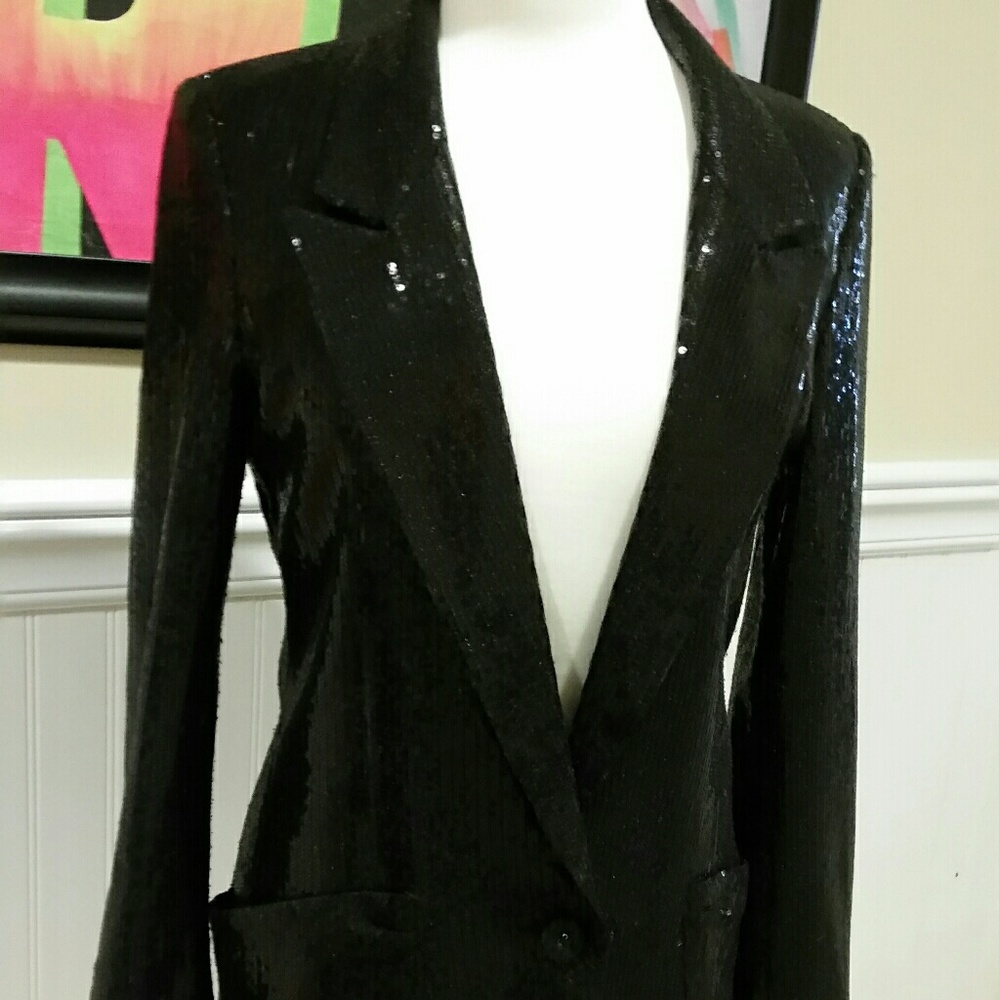 Black sequin blazer