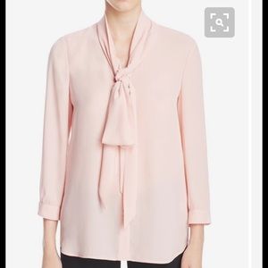 Beautiful neck tie long sleeve blouse