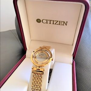 CITIZEN SILHOUETTE SERIES DIAMOND ECO-DRIVE WATCH