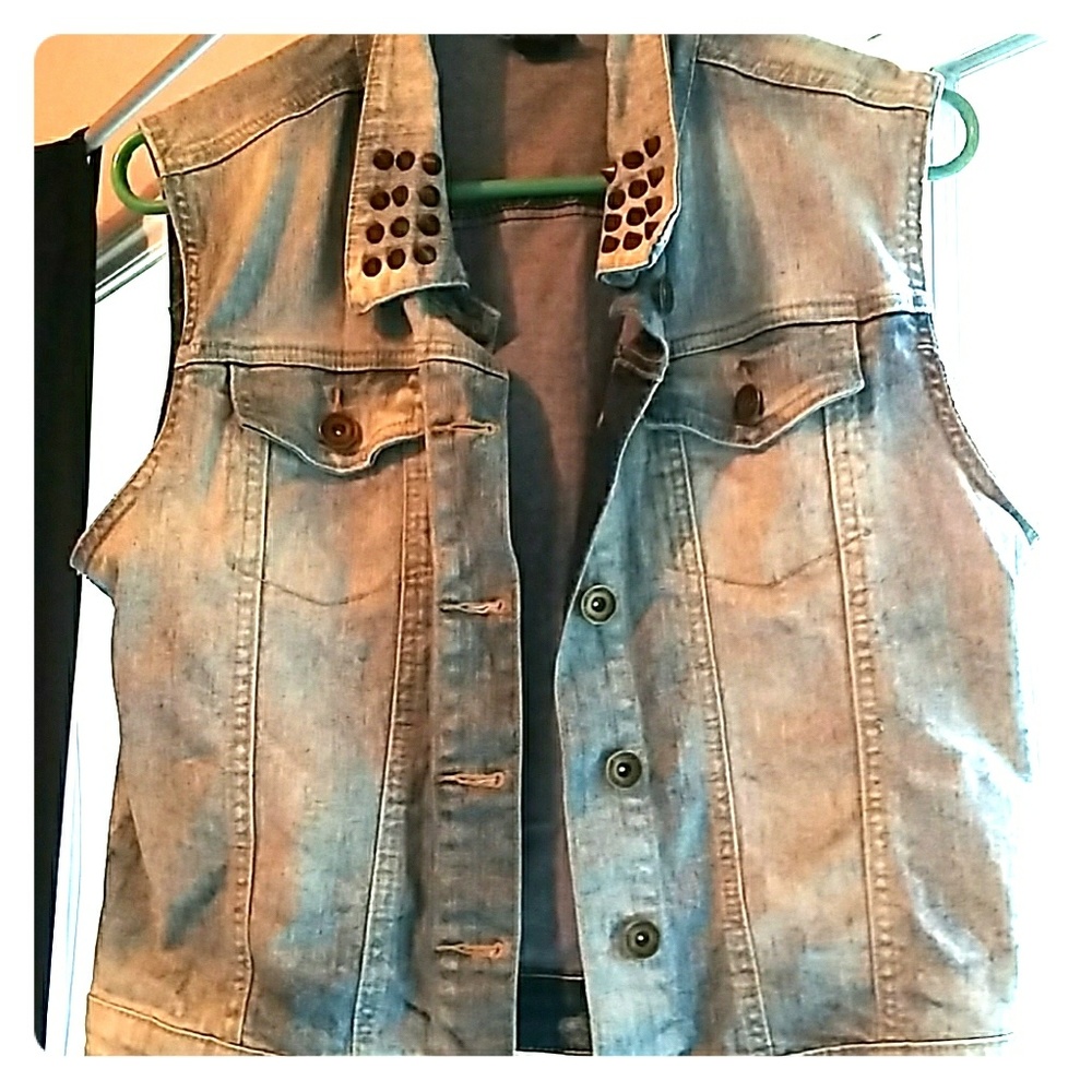 Jean vest jacket really