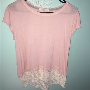 Lace bottomed top