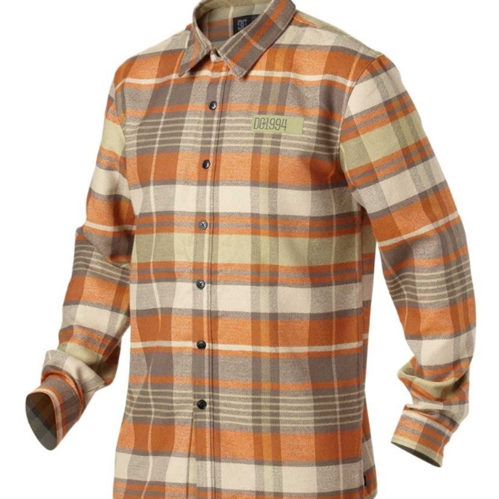 Men's DC brand new heave duty flannel button down