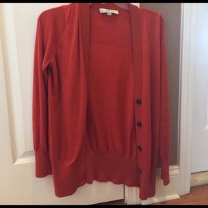 2 long sleeve button up sweaters from Loft