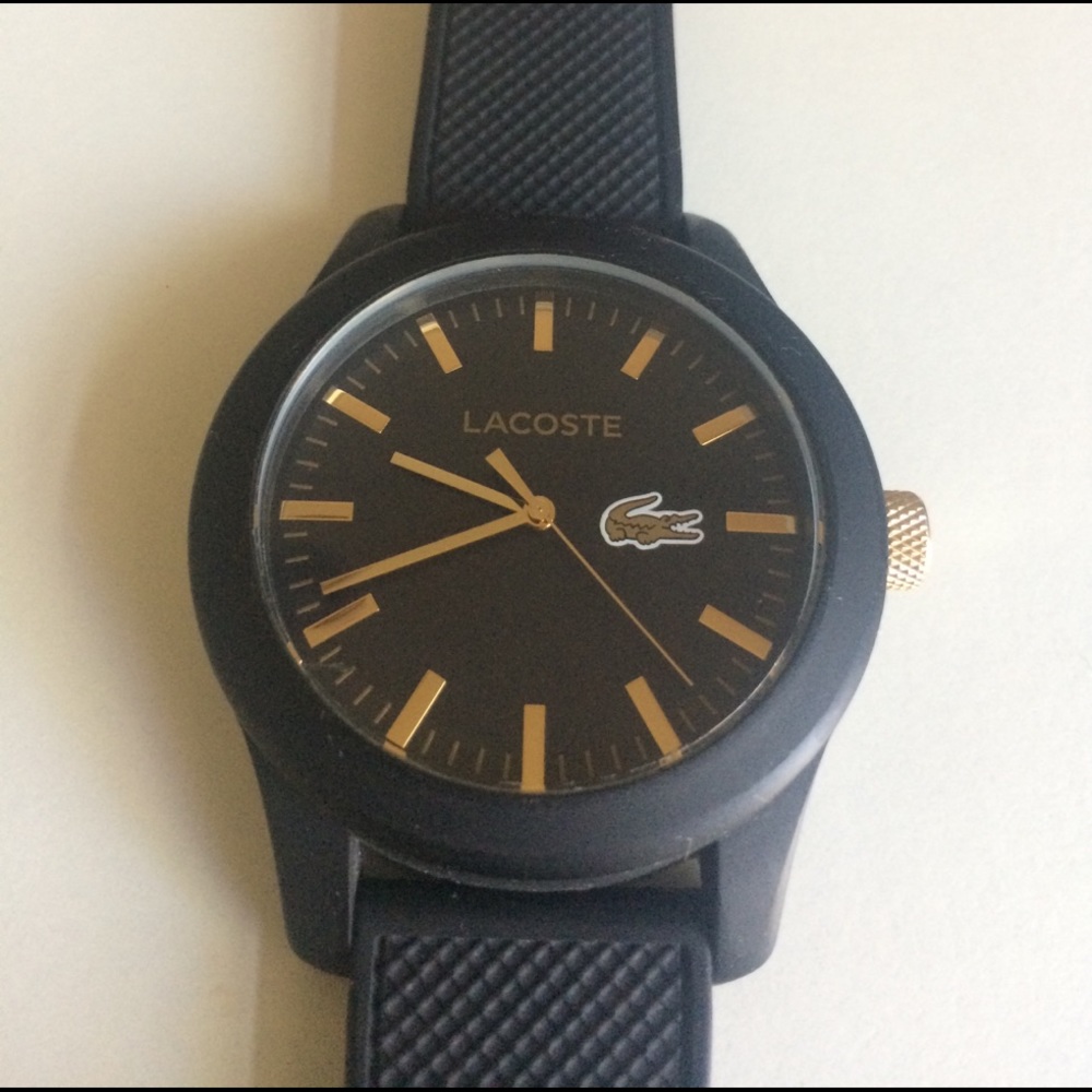 Lacoste 12.12 Black Watch- Gold detail