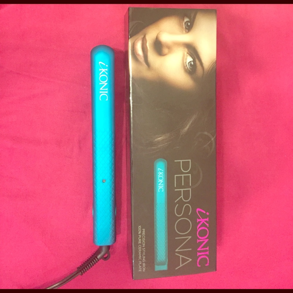 Hair straightener / curling iron Tiffany blue