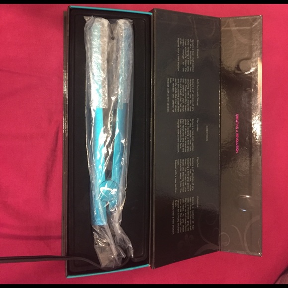 Hair straightener / curling iron Tiffany blue - Picture 2 of 3