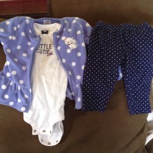 3 piece infant outfit 3-6 month