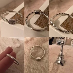 Authentic Petite Pave Oval Ring with Diamonds