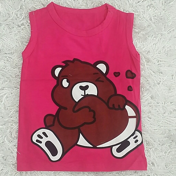 Pink Big Heart Teddy 2 pc set. Kids - Picture 2 of 7