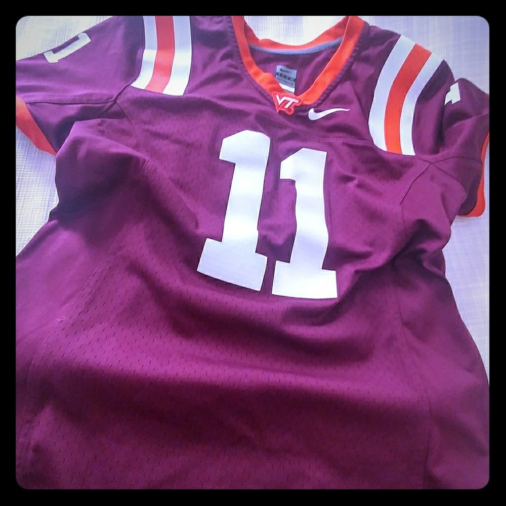 EUC Nike Virginia Tech football jersey