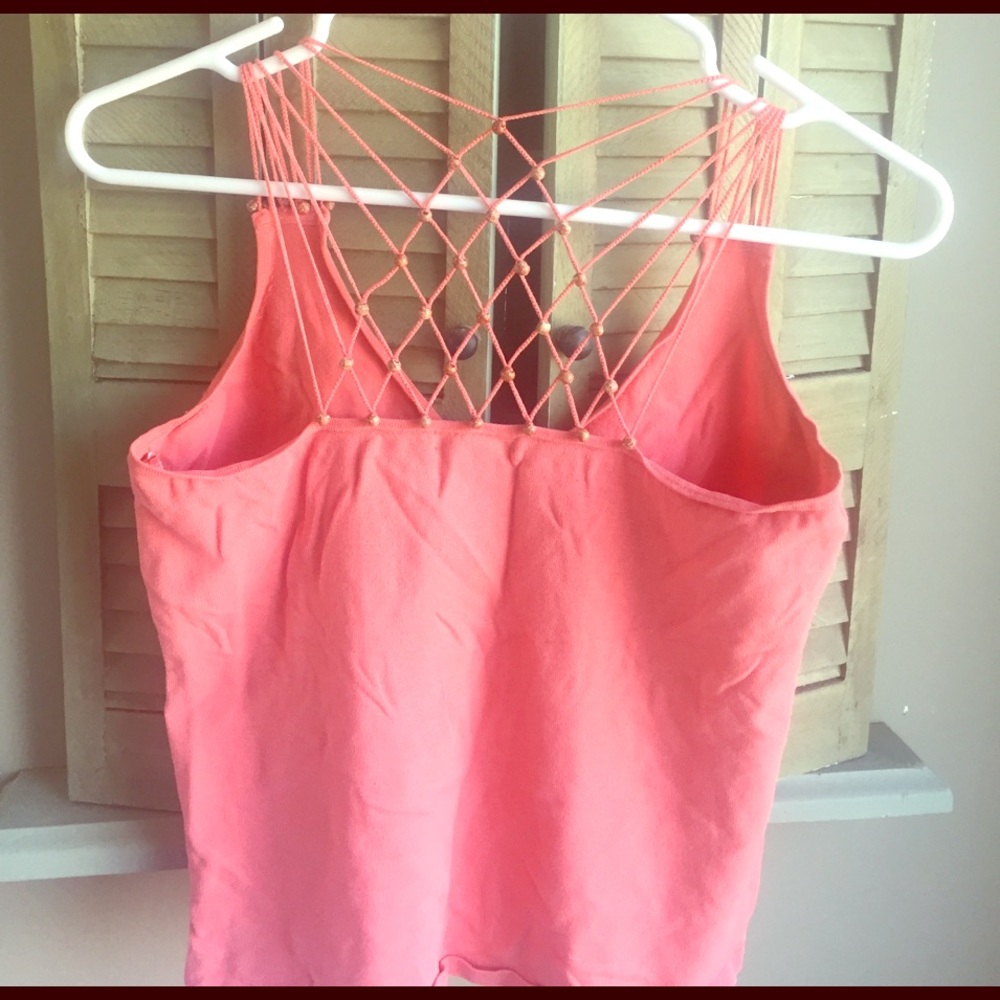 Flirty top with beaded back