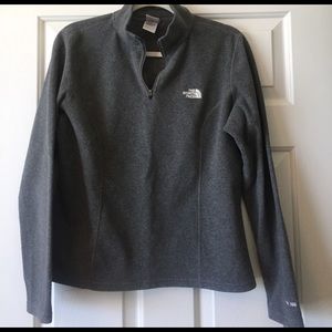 Grey North Face Quarter Zip